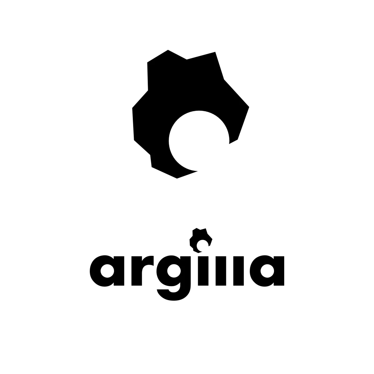 Logo Argilla — wersja czarno-biała